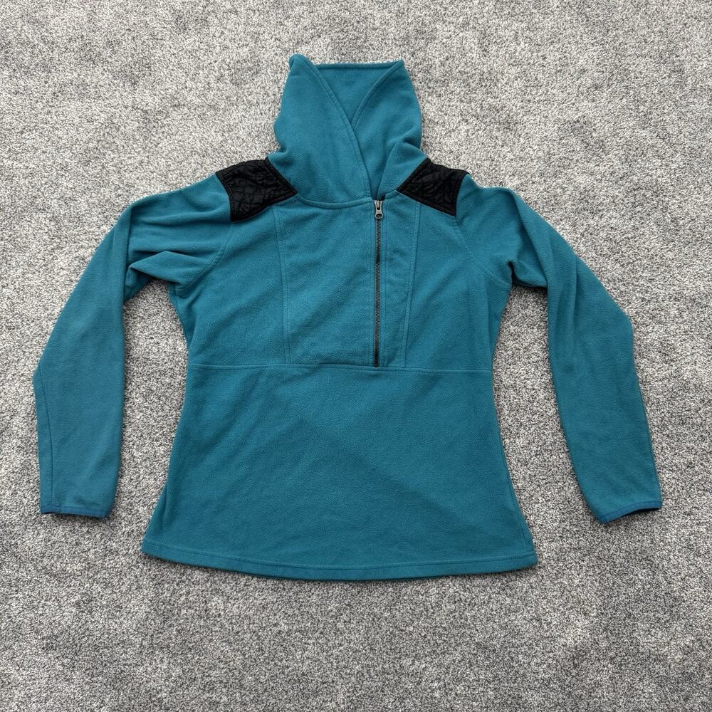 Columbia Fleece Coat Women Large High Neck Gorpcore Quilted Outdoor Athletic